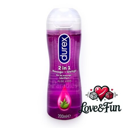 Durex 2 ב-1 – מסאז' וג'ל סיכה אינטימי