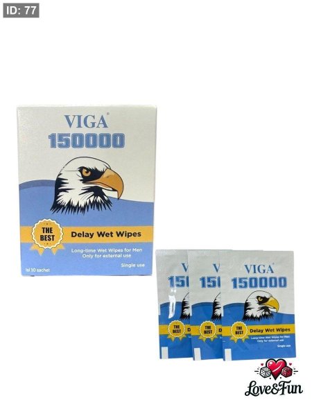 VIGA Delay Wet Wipes – מגבוני עיכוב ויגה לגברים