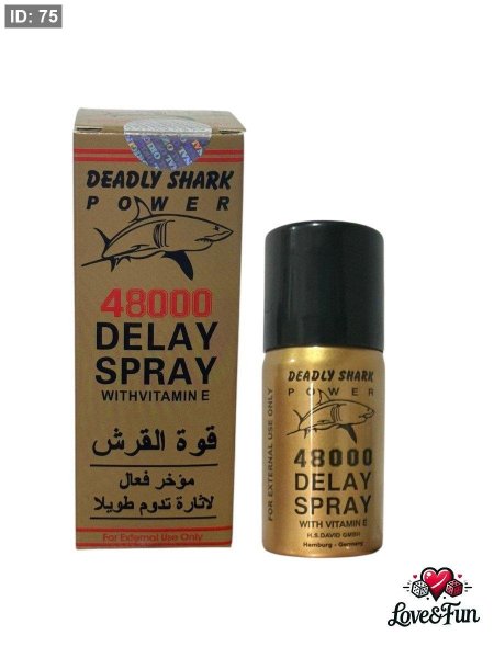 Deadly Shark Delay Spray – ספריי עיכוב “כוח הכריש”